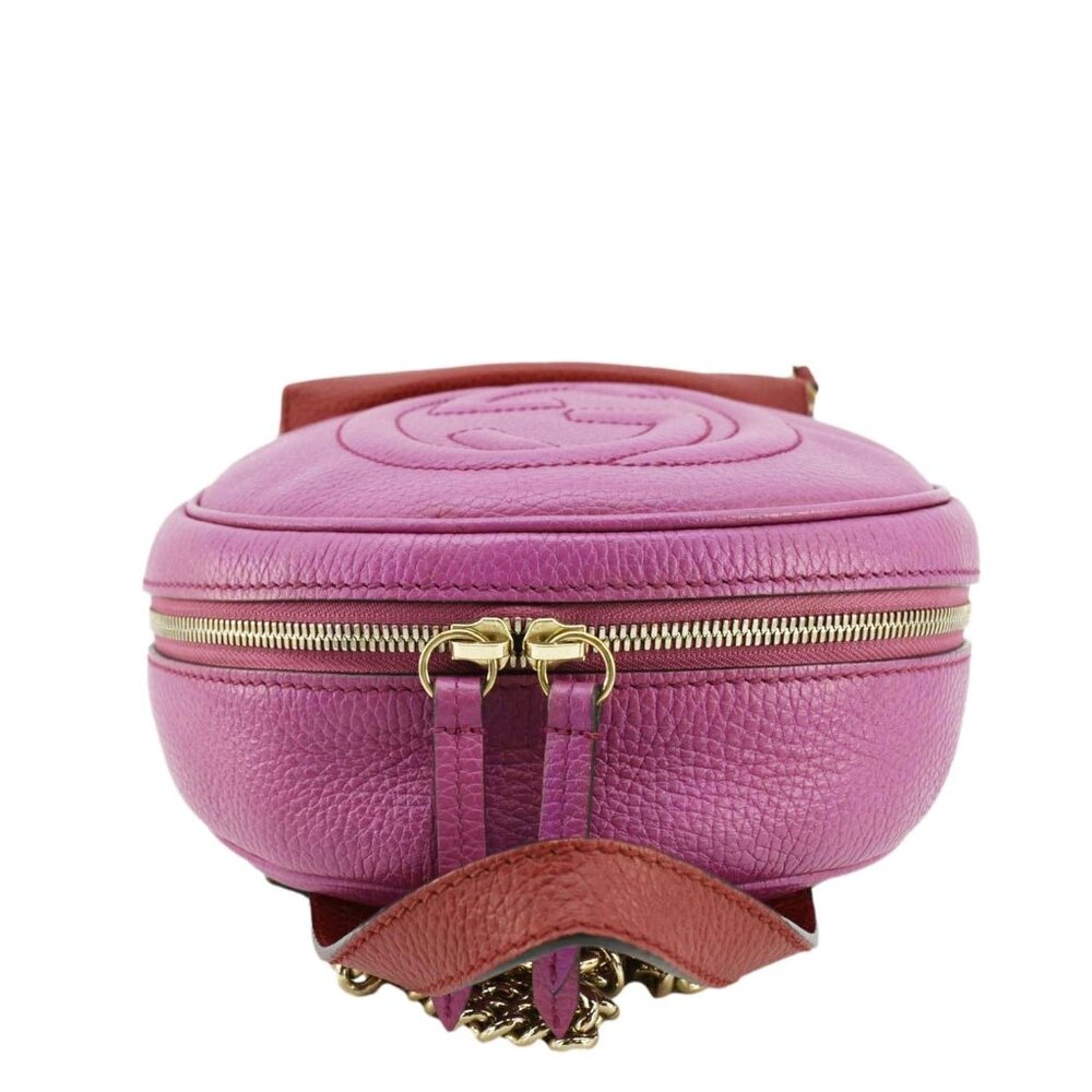 Gucci  Soho Leather Backpack Pink 431570 - Picture 3 of 11